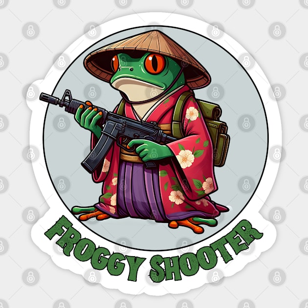 Shooting frog Sticker by Japanese Fever